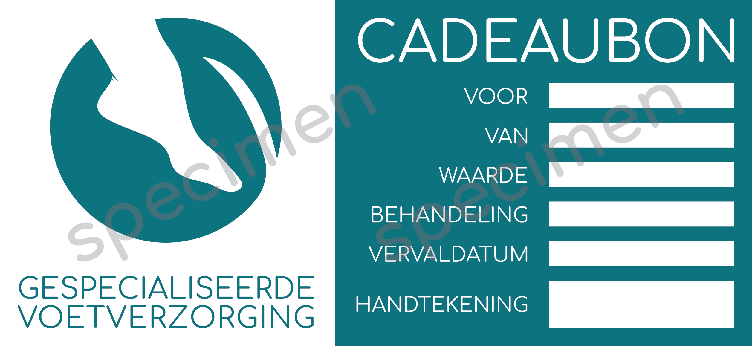 Cadeaubon voetverzorging Nele Van Asbroeck